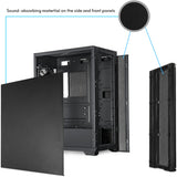 Chieftec pro midi q midi tower behuizing (zwart | 3x usb-a | 1x usb-c)