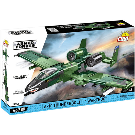Cobi armed forces - a-10 thunderbolt ii warthog constructiespeelgoed (schaal 1:48)