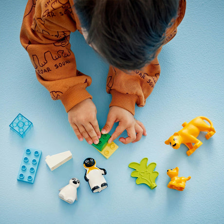 Lego duplo stad families van wilde dieren: pinguïns en leeuwen speelgoed voor peuters 10442