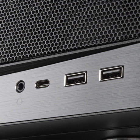 Silverstone sst-gd11b htpc behuizing (zwart | 2x usb-a | 1x usb-c)