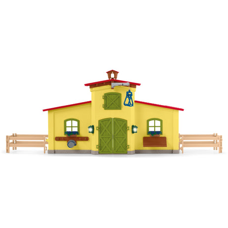 Schleich farm world - grote stal, geel speelfiguur