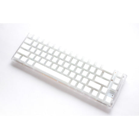 Ducky one 3 sf aura white rgb mechanisch toetsenbord (wit, us lay-out (qwerty), cherry mx brown, 65%, abs double shot, hot swap)