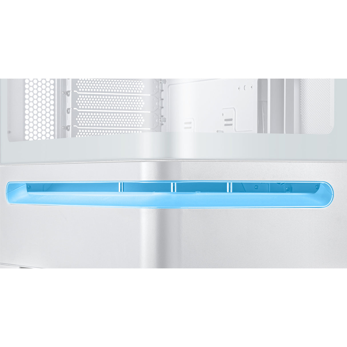 Asus prime ap202 midi tower behuizing (wit | 2x usb-a | 1x usb-c | rgb | tempered glass)