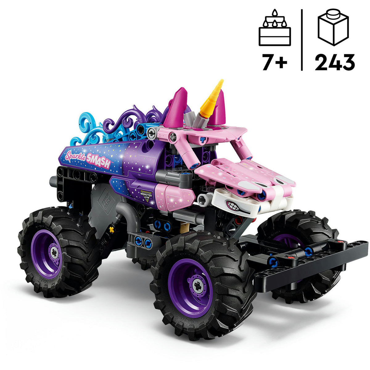 Lego technic 42220 monster jam sparkle smash pull-back