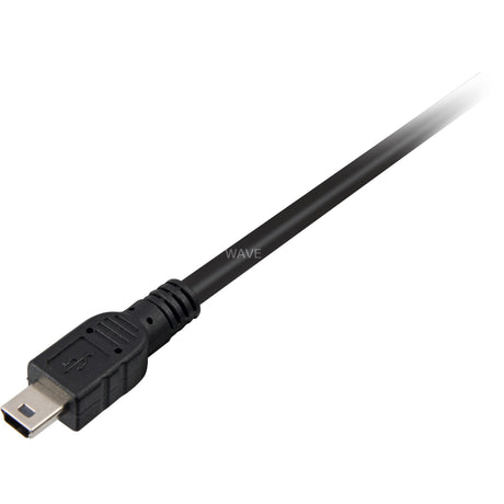 Delock 2x usb-a 2.0 male > usb mini 5-pin splitterkabel (zwart rood, 1 meter)