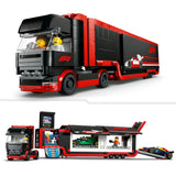 Lego city f1 truck met rb20 en amr24 f1® auto's speelset - 60445