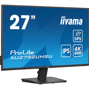 Iiyama prolite xu2792uhsu-b6 27 4k ultra hd monitor (zwart, 1x displayport, 1x hdmi, 1x usb-c, 3x usb-a)