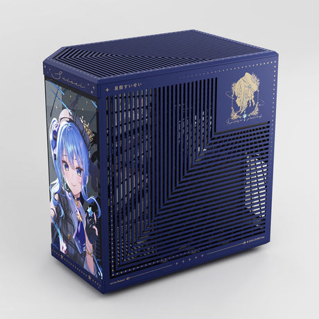Hyte hoshimachi suisei y70 midi tower behuizing (blauw | 2x usb-a | 1x usb-c | tempered glass)