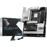 Msi pro z890-a wifi socket 1851 moederbord (zwart wit, raid, 5gb-lan, wi-fi 7, bt, sound, atx)