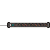 Brennenstuhl premium-alu-line stekkerdoos met schakelaar 10-voudig 3m h05vv-f 3g1,5