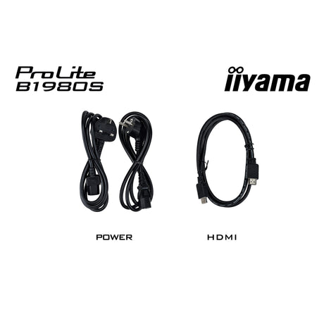 Iiyama prolite b1980s-b1 19 monitor (zwart, hdmi, displayport)