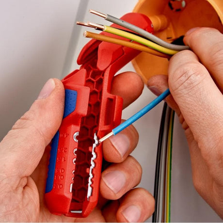 Knipex universeel ontmantelingsgereedschap - ergostrip links - rood