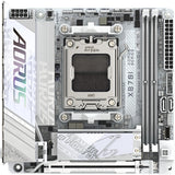 Gigabyte x870i aorus pro ice socket am5 moederbord (wit, raid, 2,5gb-lan, wi-fi 7, bt, sound, mini-itx)