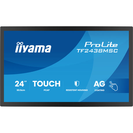 Iiyama prolite tf2438msc-b2 23.8 touchscreen monitor (zwart, 1x displayport, 1x hdmi, 120 hz)