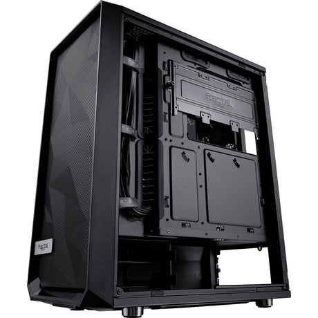 Fractal design meshify c midi tower behuizing (zwart | 2x usb-a | tempered glass)