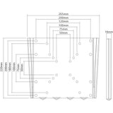Goobay tv wall mount caravan fixed (m), 23 to 42 inch wandmontage (zwart)