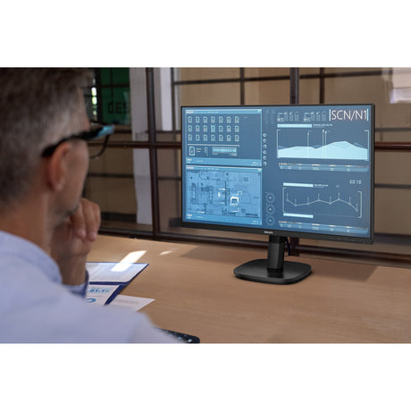 Philips 27b2u3601 27 monitor (zwart, 1x displayport, 1x hdmi, 1x usb-c, 3x usb-a, 1x rj-45, 120 hz)