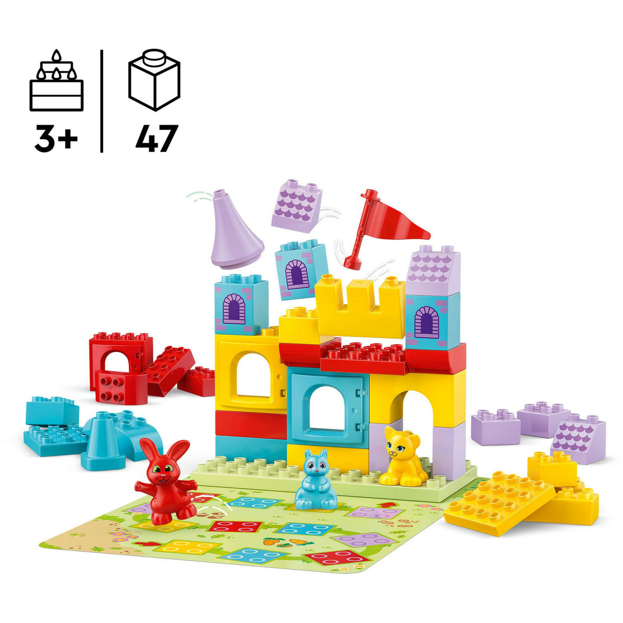 Lego duplo hopsy's kasteelspel educatief speelgoed bordspel - 10450