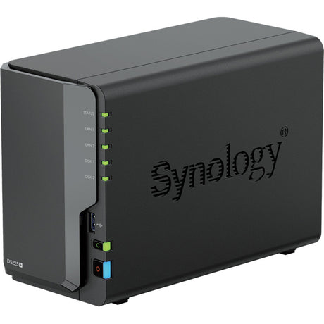 Synology diskstation ds225+ nas (zwart, 1x 1gbe lan, 1x 2.5gbe lan, 2x usb 3.2 gen 1)