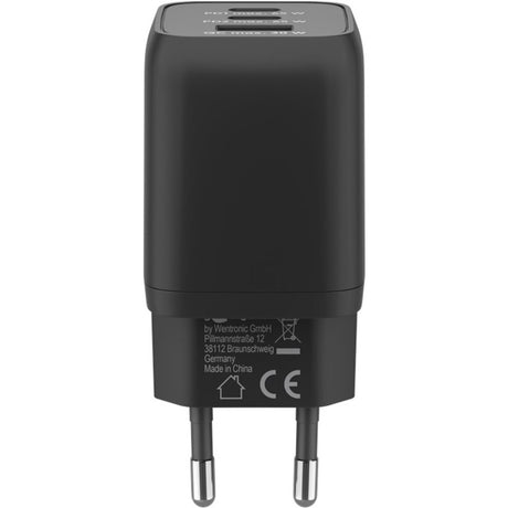 Goobay usb-c snellader nano (65 w) en usb-c textielkabel (zwart, 2x usb-c, 1x usb-a, 1 meter)
