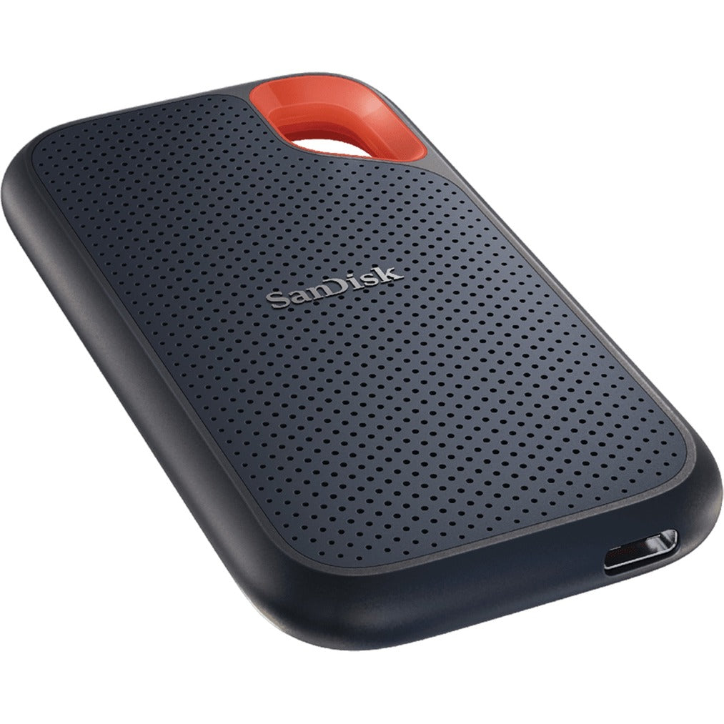 Sandisk extreme portable v2, 1 tb externe ssd (zwart oranje, sdssde61-1t00-g25, usb-c)