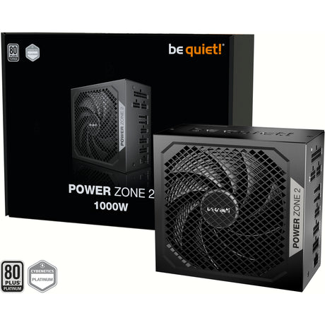 Be quiet! power zone 2 modulaire 1000 watt voeding (zwart, 1x 12v-2x6, 3x pcie)
