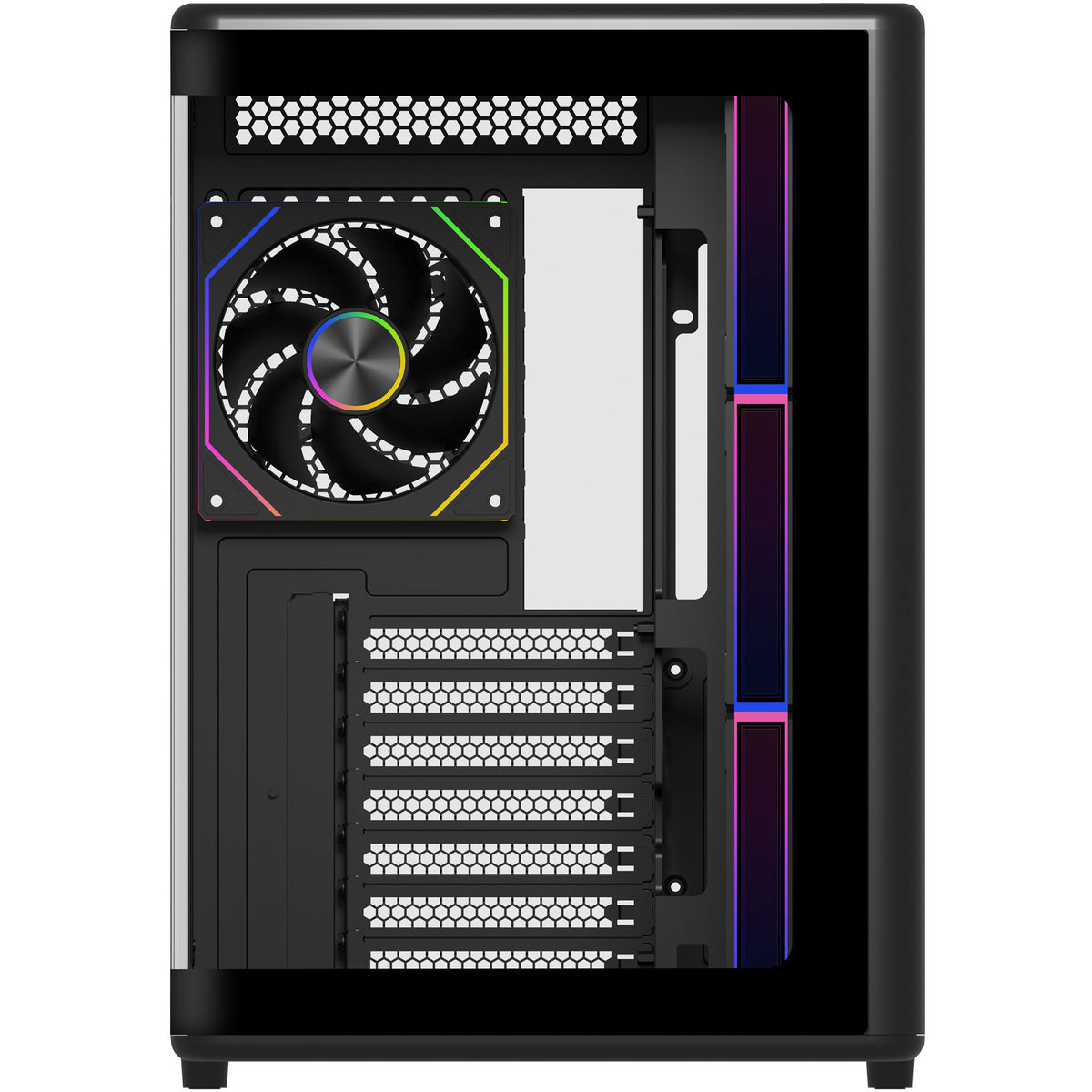 Cooler master elite 600 argb midi tower behuizing (zwart | 2x usb-a | 1x usb-c | rgb | tempered glass)