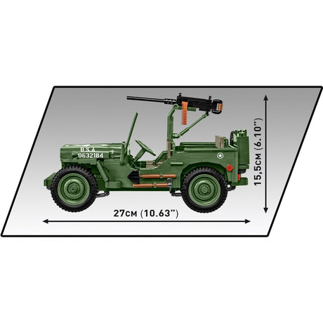 Cobi historical collection - willys mb constructiespeelgoed (schaal 1:12)