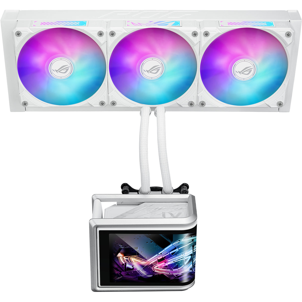 Asus rog ryuo iv slc 360 argb white edition waterkoeling (wit)