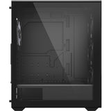 Sharkoon vk2 rgb midi tower behuizing (zwart | 2x usb-a | rgb | tempered glass)