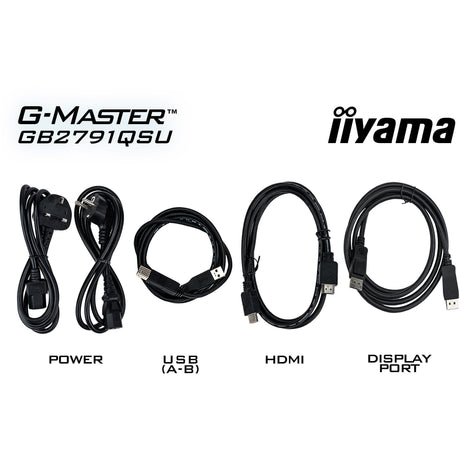 Iiyama g-master gold phoenix gb2791qsu-b1 27 gaming monitor (zwart (mat), 320 hz, hdmi, displayport, usb, audio)
