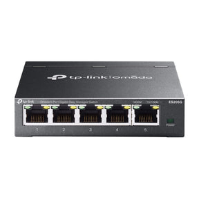 Tp-link omada es205g 5-poort gigabit easy managed switch (zwart)