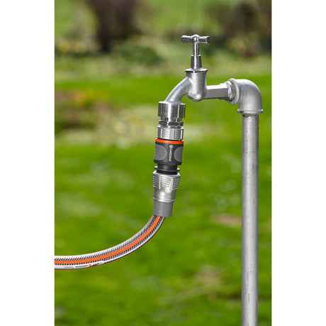 Gardena premium slangstuk 13 mm (1 2 ) - 15 mm (5 8 ) (grijs zilver, 18255-50)