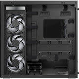 Arctic xtender vg midi tower behuizing (zwart | 2x usb-a | 1x usb-c | rgb | tempered glass)