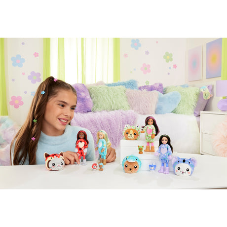 Barbie cutie reveal pop - 13,9 cm - kitten rode panda - pop