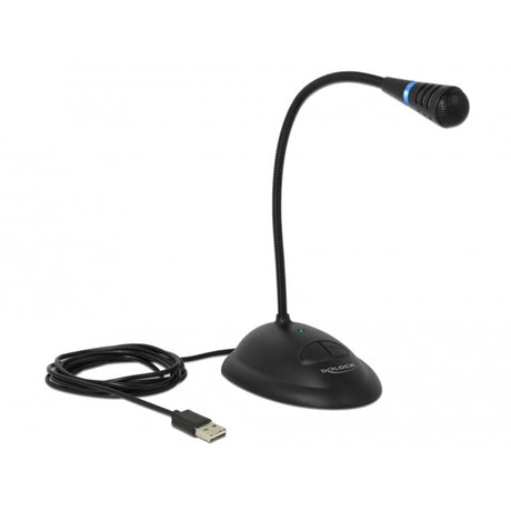 Delock usb gooseneck microphone microfoon (zwart)