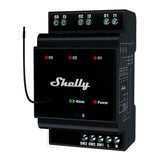Shelly qubino wave pro 3 relais (zwart, z-wave)