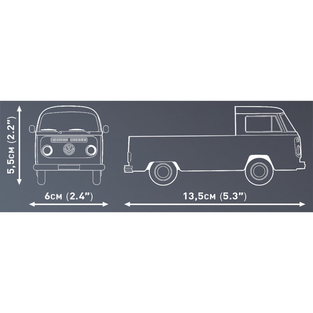 Cobi volkswagen t2a pickup truck constructiespeelgoed (schaal 1:35)