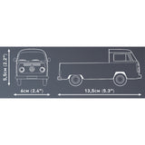 Cobi volkswagen t2a pickup truck constructiespeelgoed (schaal 1:35)