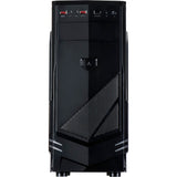 Inter-tech b-30 midi tower behuizing (zwart | 2x usb-a)