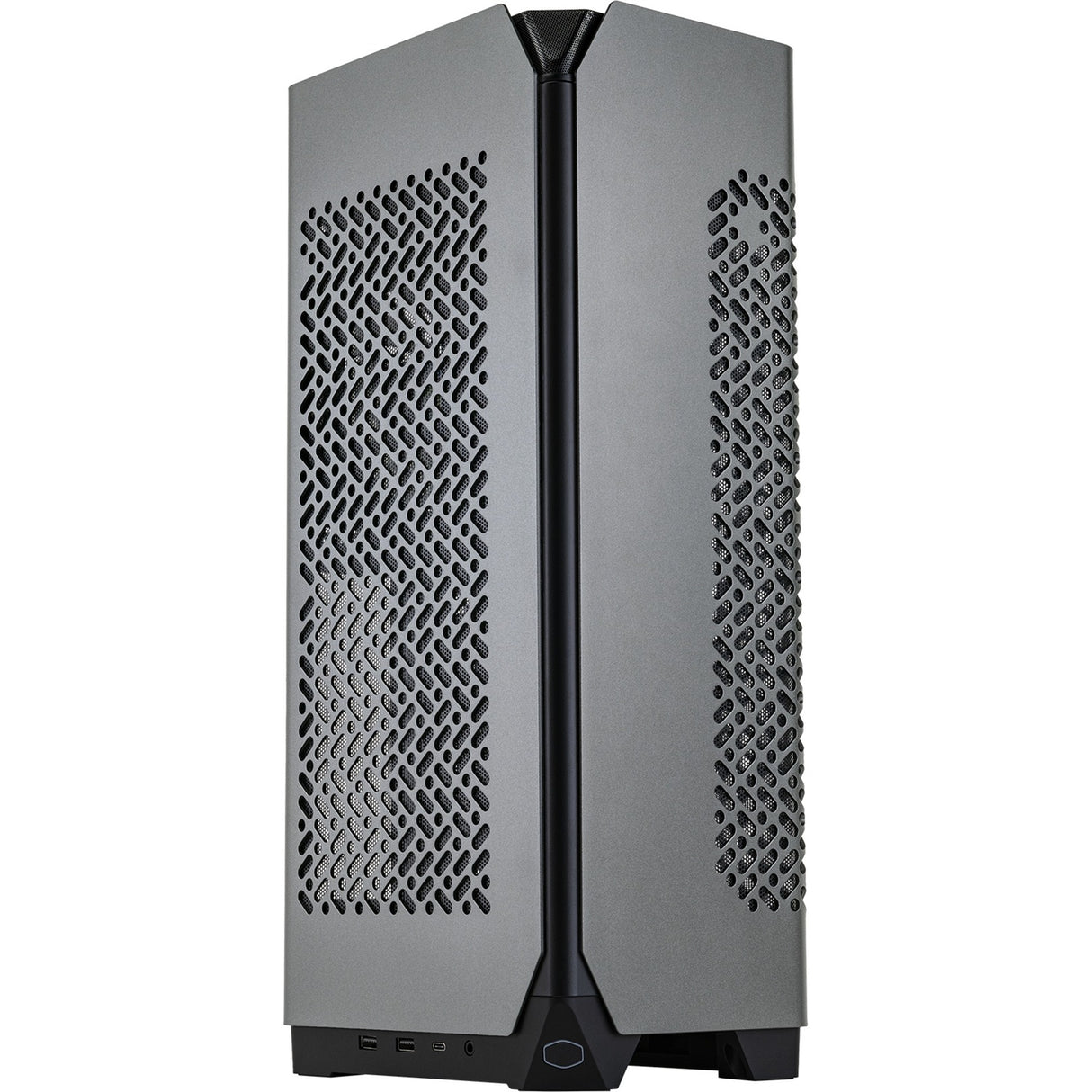 Cooler master ncore 100 max mini tower behuizing (donkergrijs | 2x usb-a | 1x usb-c)