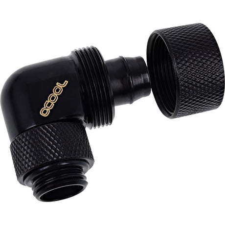 Alphacool eiszapfen 16 10mm compression fitting verbinding (zwart, draaibaar aan schroefdraadzijde)