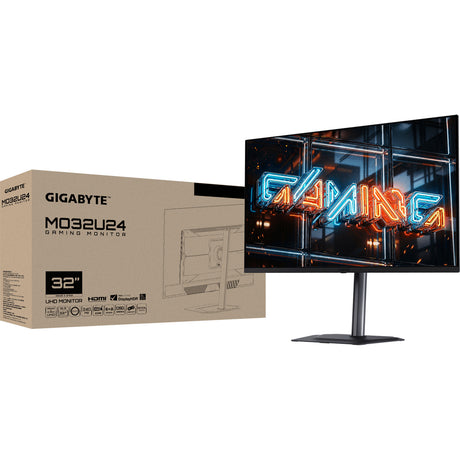Gigabyte mo32u24 31.5 4k uhd gaming monitor (zwart, 2x hdmi, displayport, 2x usb-a, usb-c, 240 hz)