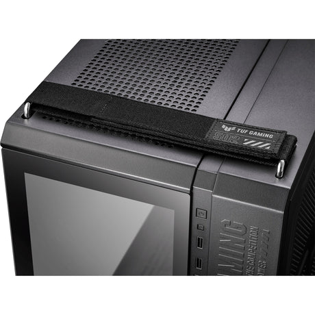 Asus tuf gaming gt502 plus midi tower behuizing (zwart | 2x usb-a | 1x usb-c | tempered glass)