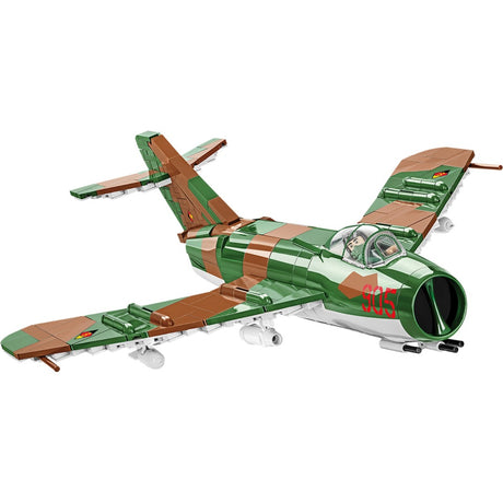 Cobi historical collection - lim-5 ( mig-17f ) east germany air force constructiespeelgoed (schaal 1:32)