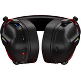 Mchose s9 pro wireless over-ear gaming headset (zwart rood, pc laptop playstation switch smartphone, 2.4g bluetooth wired type-c )