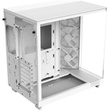 Nzxt h6 flow rgb midi tower behuizing (wit | 2x usb-a | 1x usb-c | rgb | tempered glass)