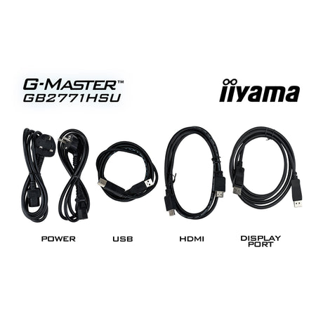 Iiyama g-master red eagle gb2771hsu-b1 27 gaming monitor (zwart, 2x hdmi, displayport, usb-a, usb-c, 240 hz)