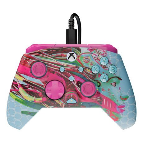 Turtle beach pdp rematch glow geavanceerde bedrade controller (android dreams, xbox serie x|s, xbox one, pc)