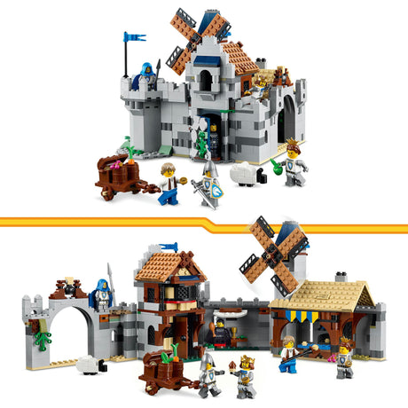 Lego creator 3in1 middeleeuws kasteel met ridders te paard bouwpakket voor kinderen 31168